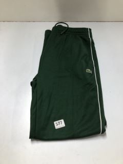 LACOSTE GREEN JOGGERS - SIZE L