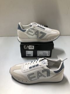 EA7 EMPORIO ARMANI WHITE SHOES - SIZE 9