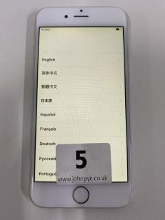 APPLE IPHONE 6 - SILVER MODEL: A1586 (SCREEN BURN)(UNIT ONLY)