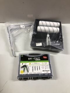 BOX OF ITEMS TO INC BRACKIT WALL ANCHOR SETTING TOOL