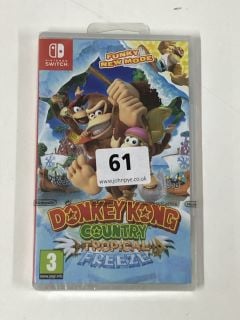 NINTENDO SWITCH DONKEY KONG COUNTRY TROPICAL FREEZE CONSOLE GAME (SEALED)