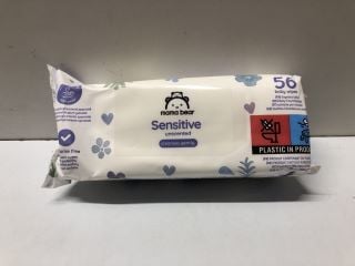 BOX OF MAMA BEAR SENSITIVE UNCENTED BABY WIPES