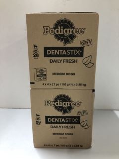 2 X PEDIGREE DENTASTIX DAILY FRESH - BEST BEFORE 12/11/2024