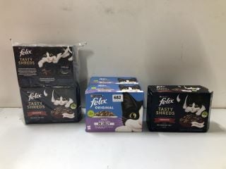 4 X PET FOOD PRODUCTS TO INC PURINA FELIX MIXED SELECTION IN JELLY - BEST BEFORE 03/2025