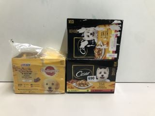 2 X PET DOG FOOD INC. CESAR SELECTION IN JELLY - BEST BEFORE: 21/06/2026