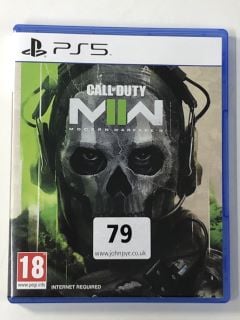 PLAYSTATION 5 CALL OF DUTY MODERN WARFARE II CONSOLE GAME (ID REQUIRED 18+)