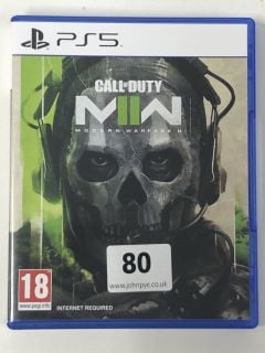 PLAYSTATION 5 CALL OF DUTY MODERN WARFARE II CONSOLE GAME (ID REQUIRED 18+)