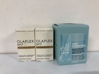 BOX OF BEAUTY PRODUCTS INC. ELF SKIN HOLY HYDRATION MAKE UP MELTING CLEANING BALM