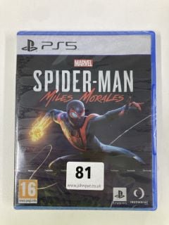 PLAYSTATION 5 MARVEL SPIDER-MAN MILES MORALES CONSOLE GAME (SEALED)