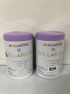 2 X ALL DEYNN COLLAROSE HYALURONIC ACID COLLAGEN BIOTIN FOOD SUPPLEMENT - BEST BEFORE 08/2026