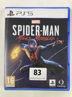 PLAYSTATION 5 MARVEL SPIDER-MAN MILES MORALES CONSOLE GAME