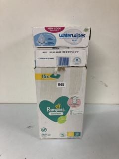 2 BOXES OF BABY WIPE INC. PAMPERS SENSITIVE