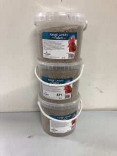 3 X COPDOCK MILL RANGE LAYERS PELLETS - BEST BEFORE: 12/2024