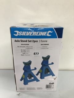 SILVERLINE AXLE STAND SET 2PCE 3 TONNE