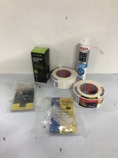 BOX OF ITEMS INC. TESA EXTRA POWER UNIVERSAL TAPE