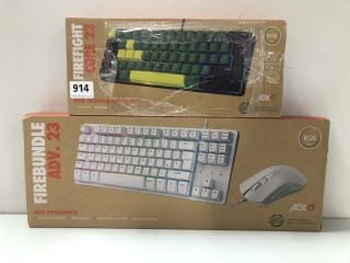 2 X ADX KEYBOARDS INC. FIREFIGHT CORE 23