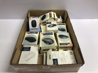 BOX OF VARIOUS PC MICE INC. SANDSTROM