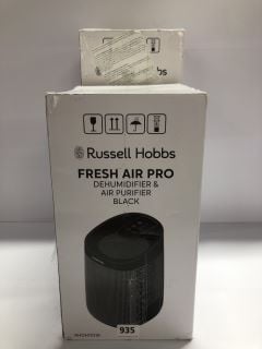 2 X RUSSELL HOBBS APPLIANCES INC. FRESH AIR PRO DEHUMIDIFIER & AIR PURIFIER