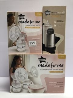 3 X TOMMEE TIPPEE PRODUCTS INC. MADE FOR ME DOUBLE ELECTRIC BREAST PUMP