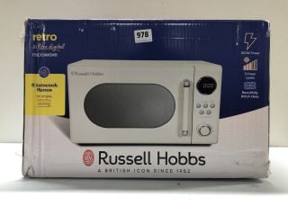 RUSSELL HOBBS RETRO 20 LITRE DIGITAL MICROWAVE MODEL: RHM2044C