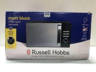 RUSSELL HOBBS MATT BLACK 20 LITRE DIGITAL MICROWAVE MODEL: RHMD830MB