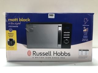 RUSSELL HOBBS MATT BLACK 20 LITRE DIGITAL MICROWAVE MODEL: RHMD830MB