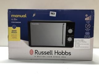 RUSSELL HOBBS MANUAL 20 LITRE MICROWAVE MODEL: RHM2060B