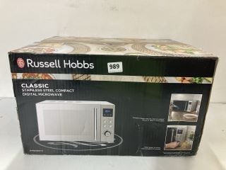 RUSSELL HOBBS CLASSIC STAINLESS STEEL COMPACT DIGITAL MICROWAVE MODEL: RHM2086SS-G