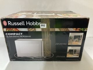 RUSSELL HOBBS COMPACT SILVER DIGITAL MICROWAVE MODEL: RHM2076S