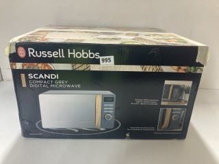 RUSSELL HOBBS SCANDI COMPACT GREY DIGITAL MICROWAVE MODEL: RHMD714G-MN