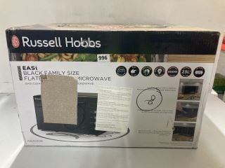 RUSSELL HOBBS EASI FAMILY SIZE FLATBED BLACK DIGITAL MICROWAVE MODEL: RHEM2301B