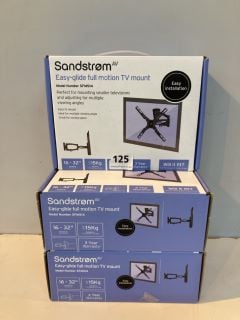 3 X SANDSTROM EASY GLIDE FULL  MOTION TV MOUNT