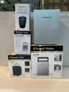 5 X RUSSELL HOBBS ITEMS T INC 4 LITRE MINI COOLER