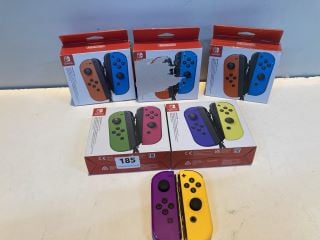 6 X NINTENDO SWITCH JOY CON PAIR CONTROLLERS