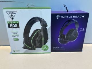 2 X GAMING HEADSETS TO INC TURTLE BEACH STEALTH 500 WIRELESS GAMING HEADSET