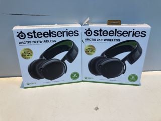 2 X STEELSERIES ARCTIS 7X+ WIRELESS GAMING HEADSETS