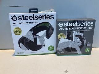 2 X HEADSETS TO INC STEELSERIES ARCTIS 7X+ WIRELESS GAMING HEADSET