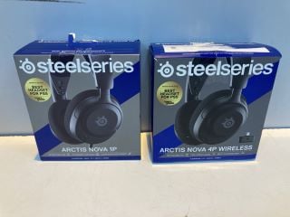 2 X STEELSERIES ARCTIS NOVA 1P GAMING HEADSETS