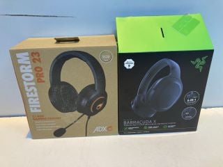 2 X GAMING HEADSETS TO INC ADX FIRESTORM PRO 23 GAMING HEADSET