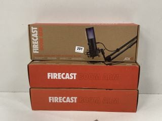 3 X ADX FIRECAST BOOM ARM UNIVERSAL BOOM ARM WITH ANTI SHOCK MOUNT