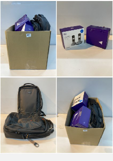 BOX OF ITEMS TO INC BT ADVANCED PHONE Z HANDSET