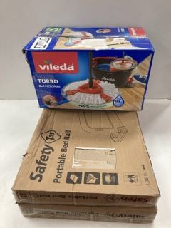 3 X ITEMS TO INC VILEDA TURBO 2IN1 MICROFIBRE