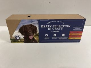 3 X MEATY SELECTION IN GRAVY DOG FOOD - BEST BEFORE 15/04/2026