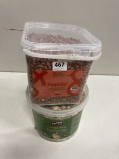 2 X PET FOOD PRODUCTS TO INC CHEAP CHIRPY WILD BIRD FEED PEANUTS 5 LITRE - BEST BEFORE 09/07/2025