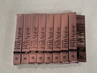 8 X LOREAL LASH PARADISE BLACK MASCARA