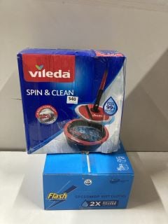 2 X ITEMS INC VILEDA SPIN AND CLEAN