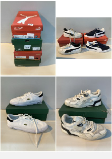 4 X SHOES INC LACOSTE POWERCOURT UK SIZE: 11