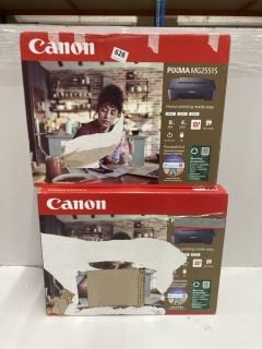 2 X CANON PRINTERS INC CANON PIXMA MG2551S PRINTER