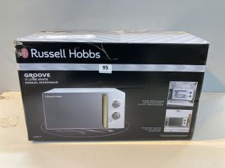 RUSSELL HOBBS 17 LITRE WHITE MANUAL MICROWAVE