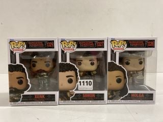 3 X VARIOUS POP FIGURES